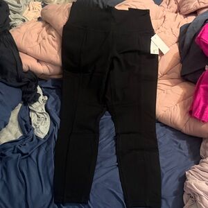 High-Waist Black Leggings